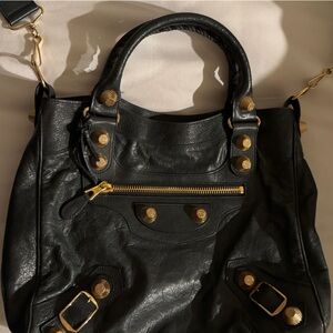 Black Leather Handbag